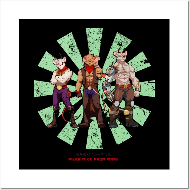 Biker Mice From Mars Retro Japanese Wall Art by Nova5